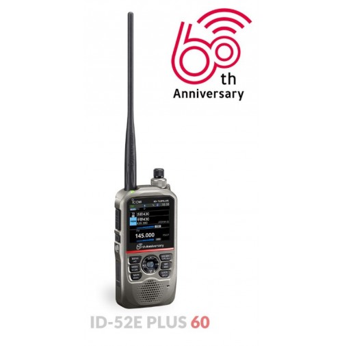 ICOM ID-52E PLUS 60th Anniversary Limited Edition - RTX Bibanda Dstar Analogico